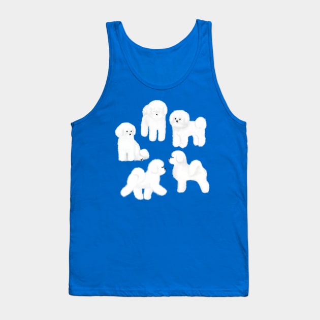 Bichon Frise Tank Top by illucalliart